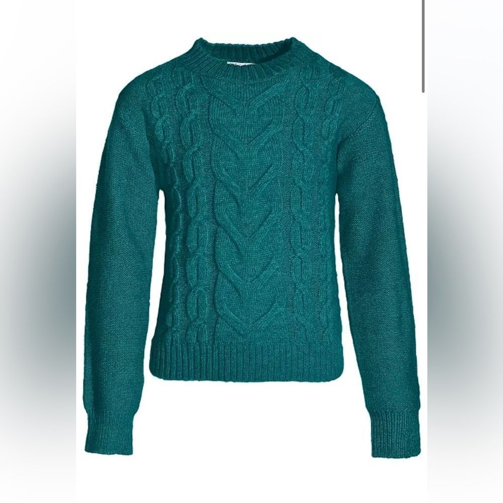 Epic Threads Toddler Girls Solid Cable-Knit Crewneck Sweater